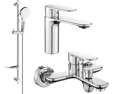 Mexen Milo DF05 bath set, chrome - 71303DF05-00
