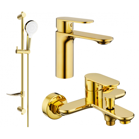 Mexen Milo DF05 Wannenset, Gold - 71303DF05-50