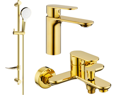 Mexen Milo DF05 vannikomplekt, kuldne - 71303DF05-50