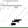 Mexen Milo DF05 Badewannenset, schwarz - 71303DF05-70