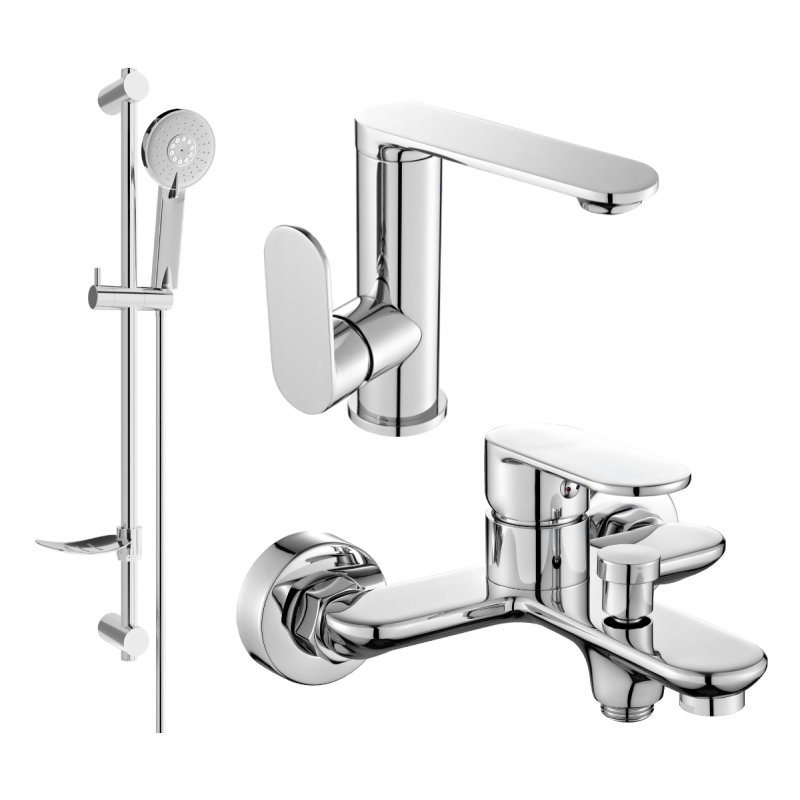 Mexen Milo DF40 badset, chroom - 713053DF40-00