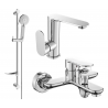 Mexen Milo DF40 vannikomplekt, kroom - 713053DF40-00