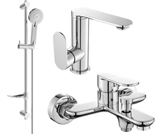 Mexen Milo DF40 conjunto de bañera, cromo - 713053DF40-00