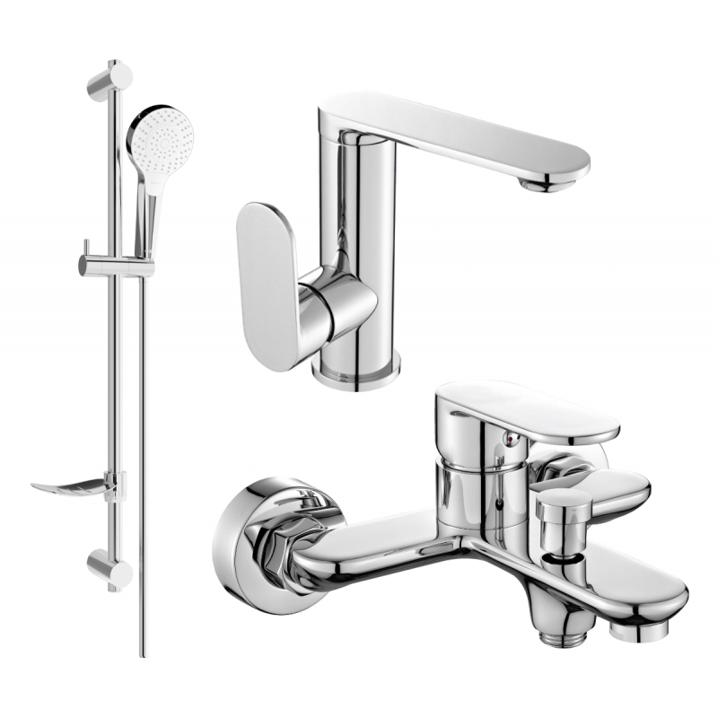 Mexen Milo DF05 set de baignoire, chrome - 713053DF05-00
