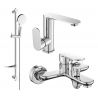 Mexen Milo DF05 vannikomplekt, kroom - 713053DF05-00