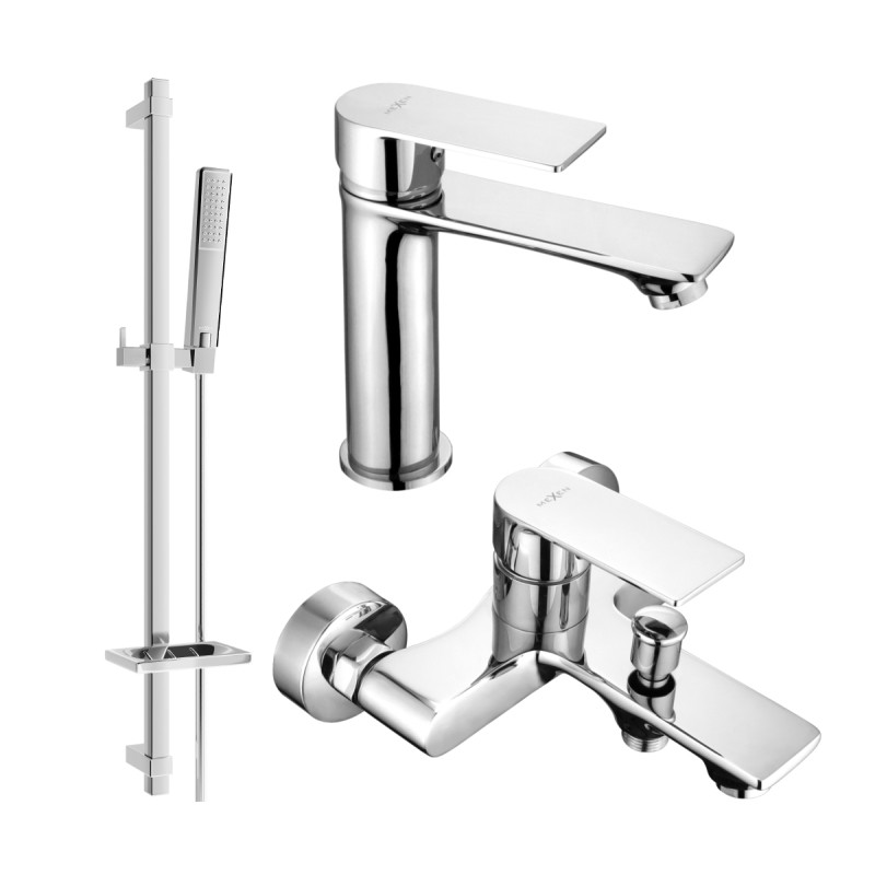 Mexen Royo DQ72 Bathtub Set, Chrome - 72203DQ72-00