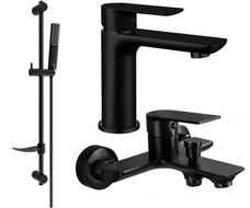 Mexen Alfa DF72 set da bagno, nero - 745703DF72-70