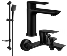 Mexen Alfa DF62 conjunto de bañera, negro - 745703DF62-70