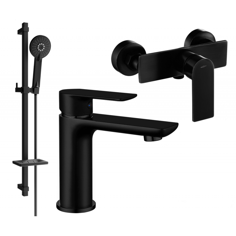 Mexen Alfa DQ40 set doccia, nero - 745704DQ40-70