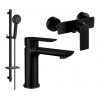 Mexen Alfa Conjunto de ducha DQ40, negro - 745704DQ40-70