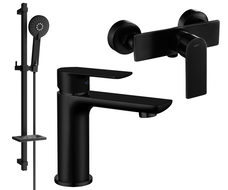 Mexen Alfa DQ40 duschset, svart - 745704DQ40-70