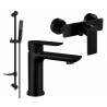 Mexen Alfa DF72 juego de ducha, negro - 745704DF72-70