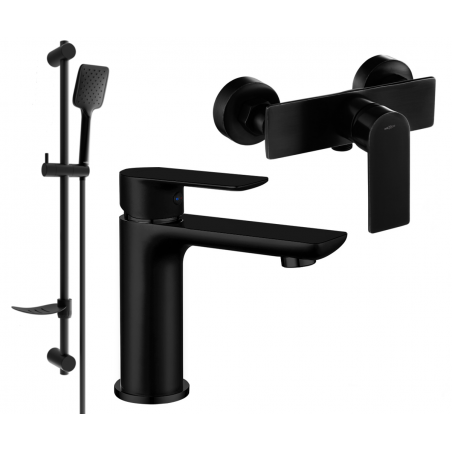 Mexen Alfa DF62 ensemble de douche, noir - 745704DF62-70