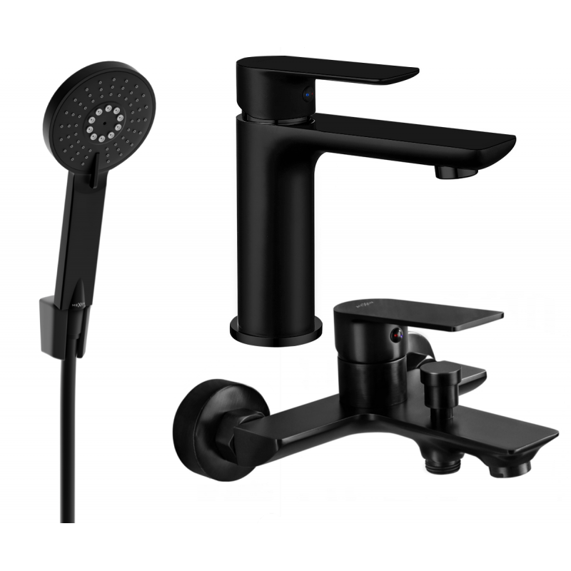 Mexen Alfa R40 set da bagno, nero - 745703R40-70