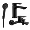 Mexen Alfa R40 conjunto de bañera, negro - 745703R40-70