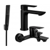 Mexen Alfa R72 Bathtub Set, Black - 745703R72-70