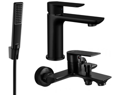 Mexen Alfa R72 conjunto de banheira, preto - 745703R72-70