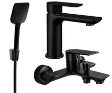 Mexen Alfa R62 Wannen-Set, schwarz - 745703R62-70