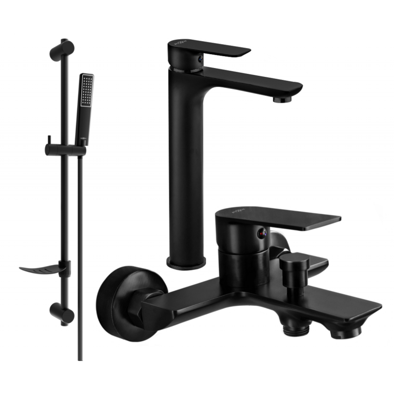 Mexen Alfa DF72 ensemble de bain, noir - 745713DF72-70