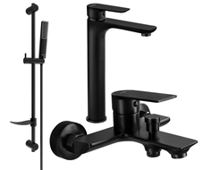 Mexen Alfa DF72 conjunto de bañera, negro - 745713DF72-70
