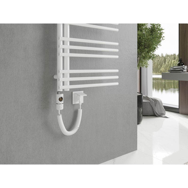 Mexen Neptun aquecedor elétrico 1400 x 500 mm, 600 W, branco - W101-1400-500-2600-20