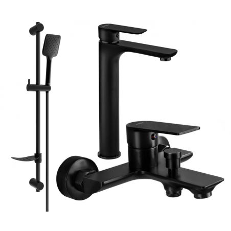 Mexen Alfa DF62 ensemble de bain, noir - 745713DF62-70