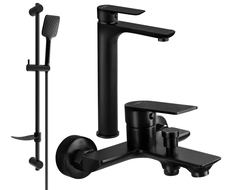 Mexen Alfa DF62 conjunto de baño, negro - 745713DF62-70