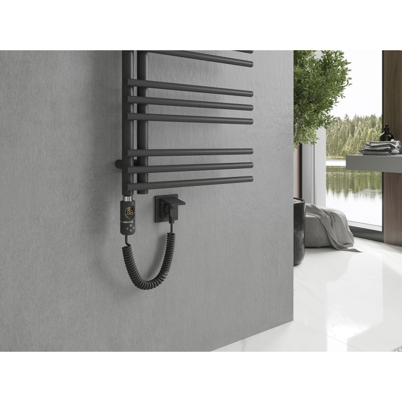 Mexen Neptun radiador eléctrico 1400 x 500 mm, 600 W, antracita - W101-1400-500-2600-66