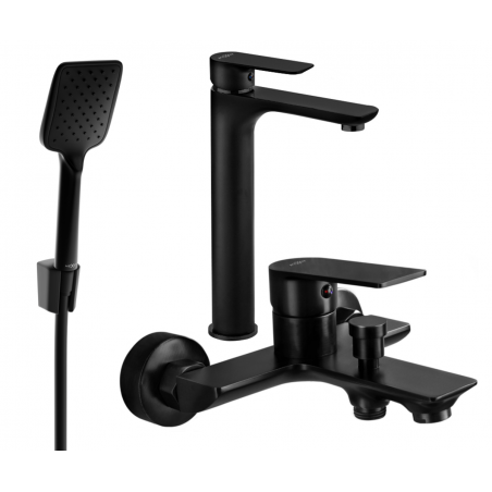 Mexen Alfa R62 set da bagno, nero - 745713R62-70