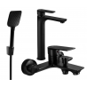 Mexen Alfa R62 vannikomplekt, must - 745713R62-70