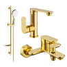 Mexen Milo DF05 Badewannen-Set, gold - 713053DF05-50