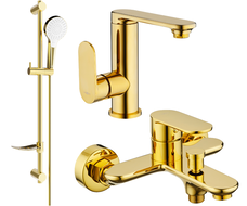 Mexen Milo DF05 vannikomplekt, kuldne - 713053DF05-50