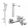 Mexen Milo DF40 bath set, chrome - 71313DF40-00