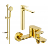 Mexen Milo DF40 bath set, gold - 71313DF40-50