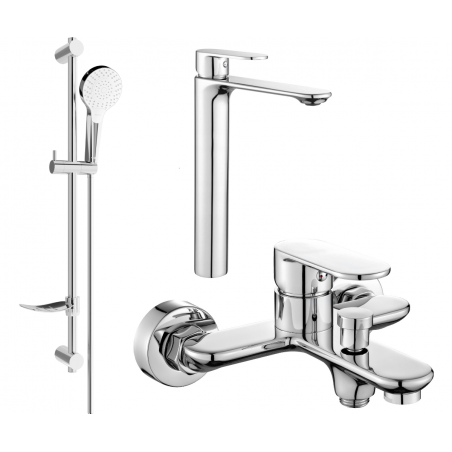 Mexen Milo DF05 vannitoakomplekt, kroom - 71313DF05-00