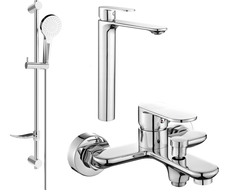 Mexen Milo DF05 kylpyammeen setti, kromi - 71313DF05-00