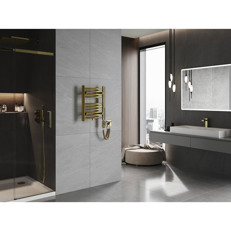 Mexen Ares elektrisk radiator 500 x 400 mm, 300 W, guld - W102-0500-400-2300-50