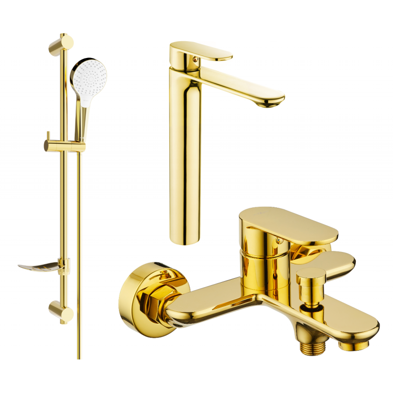 Mexen Milo DF05 ensemble de bain, doré - 71313DF05-50