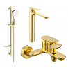 Mexen Milo DF05 Bath Set, Gold - 71313DF05-50