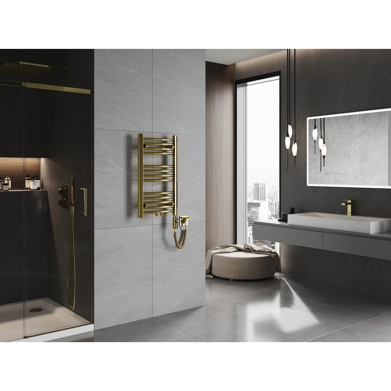 Mexen Ares elektrischer Heizkörper 700 x 400 mm, 300 W, gold - W102-0700-400-2300-50