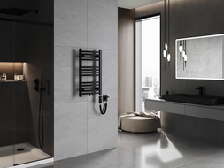 Mexen Ares elektrisk radiator 700 x 400 mm, 300 W, svart - W102-0700-400-2300-70