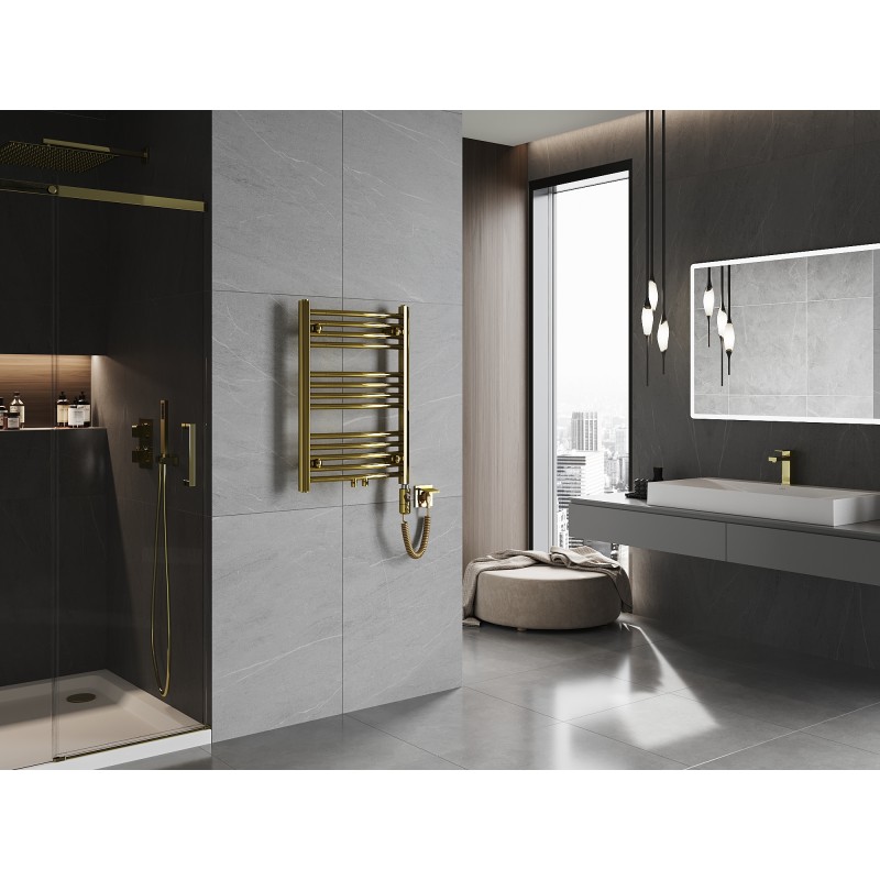 Mexen Ares elektriskais radiators 700 x 500 mm, 300 W, zelta - W102-0700-500-2300-50