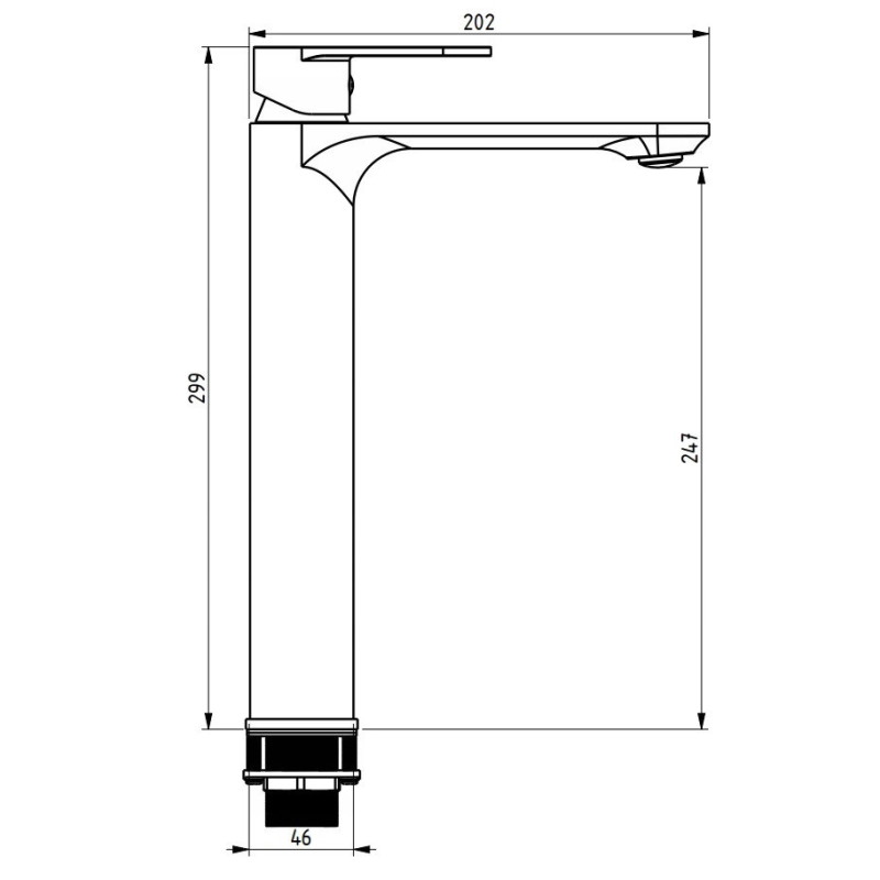 Mexen Milo DF05 set za kadu, crni - 71313DF05-70