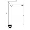Mexen Milo DF05 set za kadu, crni - 71313DF05-70