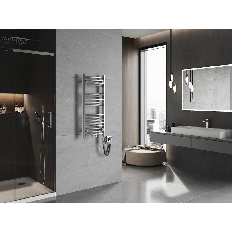 Mexen Ares ηλεκτρικό καλοριφέρ 900 x 400 mm, 300 W, χρώμιο - W102-0900-400-2300-01