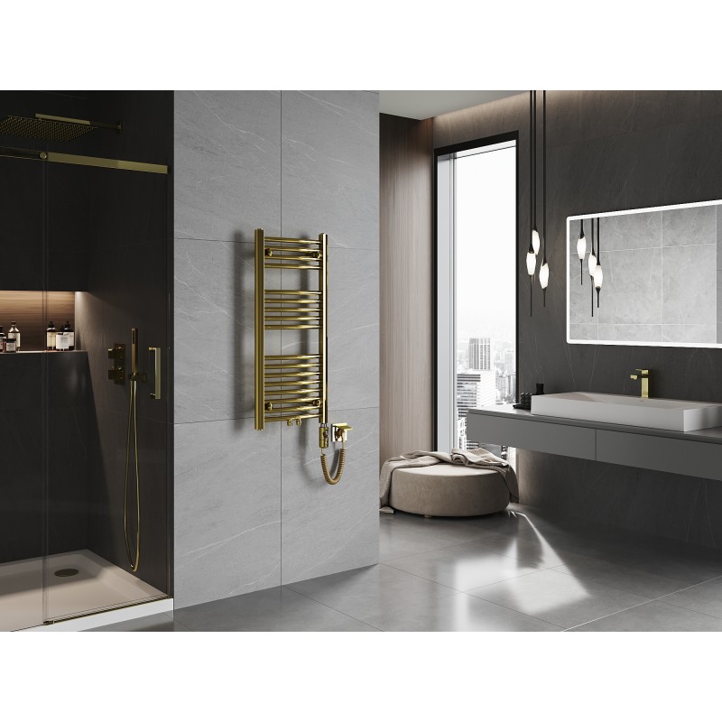 Mexen Ares Elektrischer Heizkörper 900 x 400 mm, 300 W, Gold - W102-0900-400-2300-50