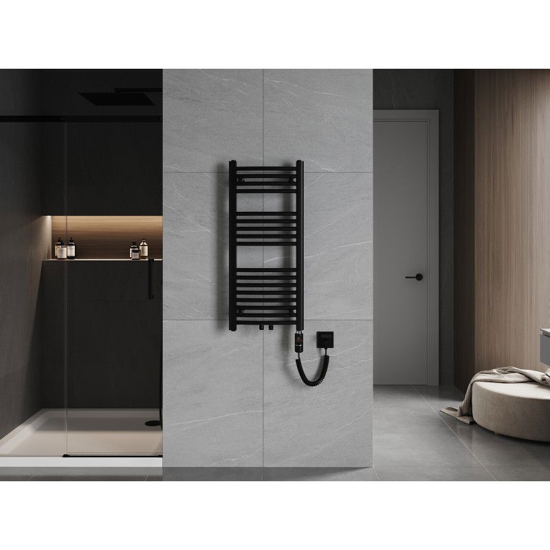 Mexen Ares elektrisk radiator 900 x 400 mm, 300 W, svart - W102-0900-400-2300-70