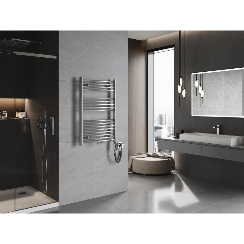 Mexen Ares električni radiator 900 x 600 mm, 300 W, krom - W102-0900-600-2300-01