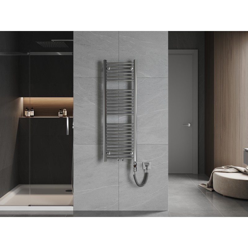 Mexen Ares ηλεκτρικό θερμαντικό σώμα 1200 x 400 mm, 300 W, χρώμιο - W102-1200-400-2300-01