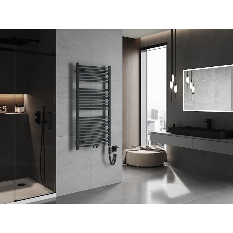 Mexen Ares sähkölämmitin 1200 x 600 mm, 600 W, antrasiitti - W102-1200-600-2600-66